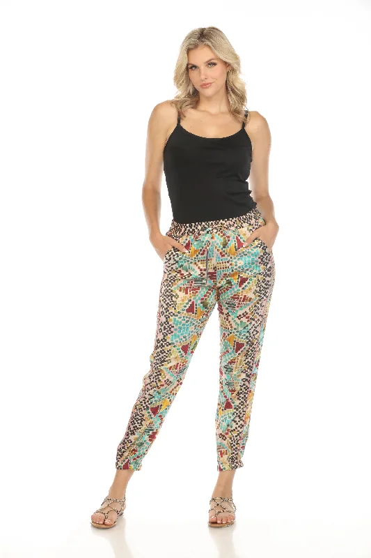 Johnny Was Genora Paneled Jogger Pants C64324A Boho Chic