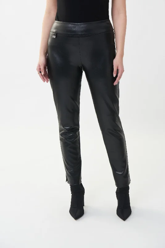 Faux Leather Slim Leg Pant