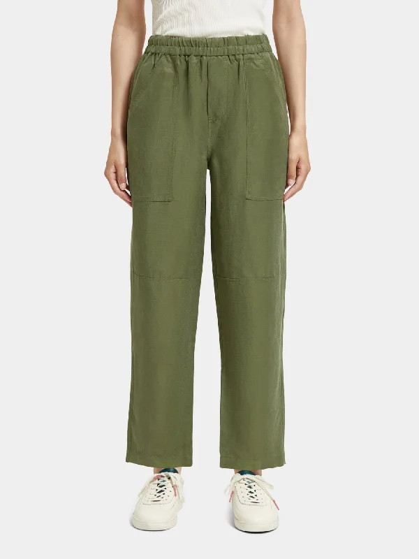 Lou mid-rise straight leg utility pants