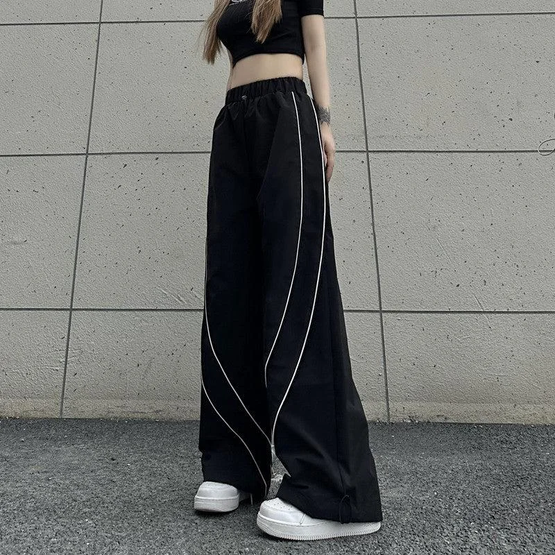 Striped Contrast Sports Pants