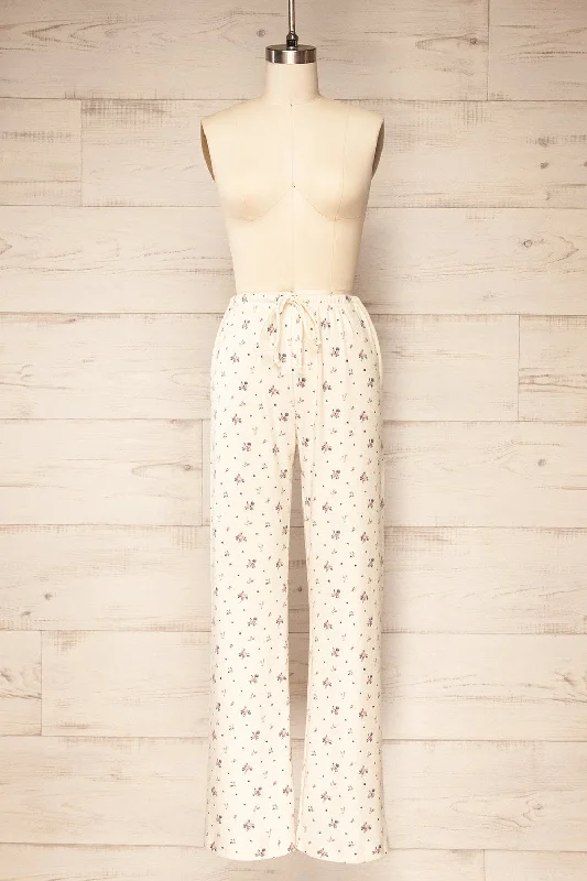 Pantona | Ivory Floral Lounge Pants