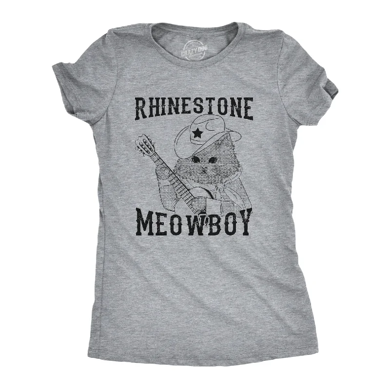 Rhinestone Meowboy Women's T Shirt