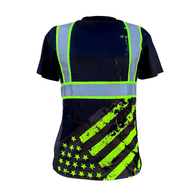 SafetyShirtz SS360º Stealth American Grit Type-O Reflective Safety T-Shirt