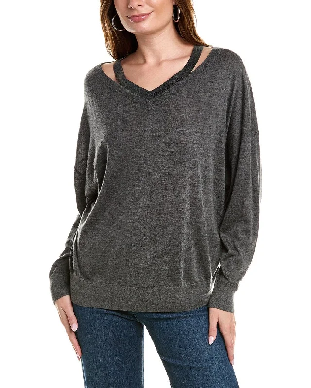 Brunello Cucinelli Cashmere & Silk-Blend Sweater