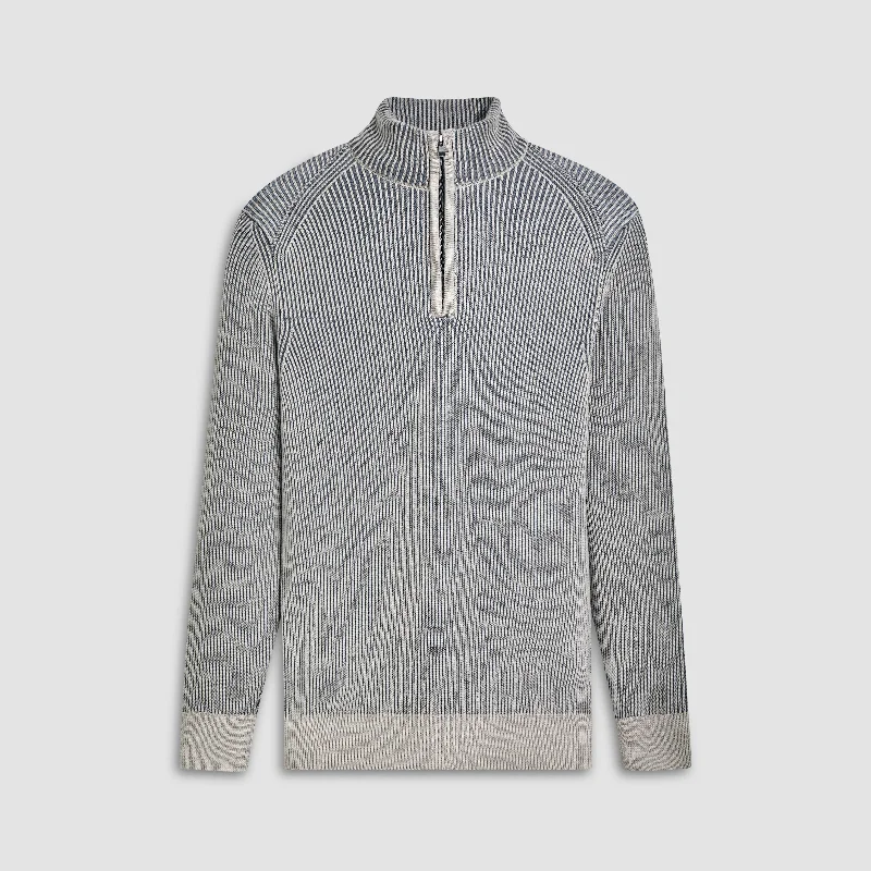 Cable Knit Quarter Zip Sweater