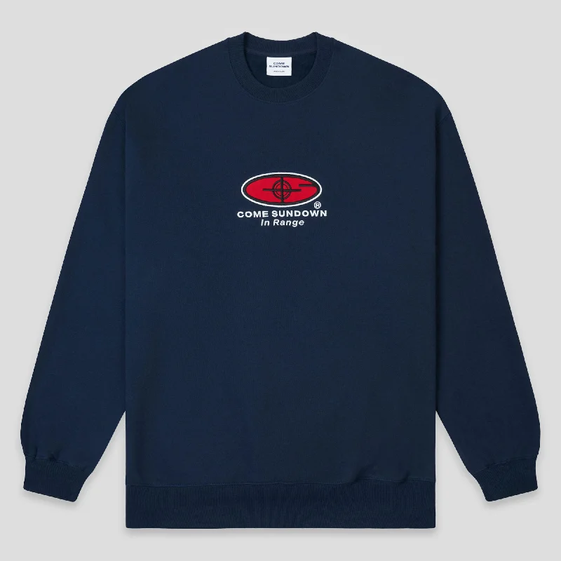 Come Sundown In Range Crewneck - Navy