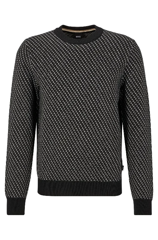 Hugo Boss Lacrimo Crew Knit Black