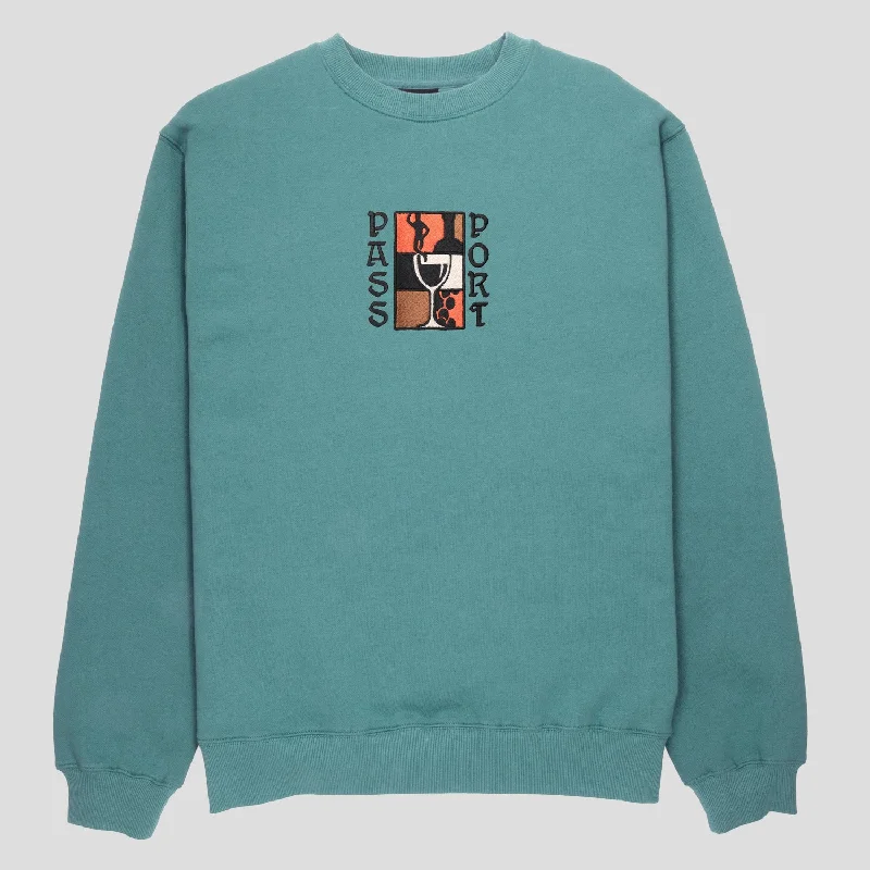 Pass~Port Dine Em' Sweater - Washed Out Teal