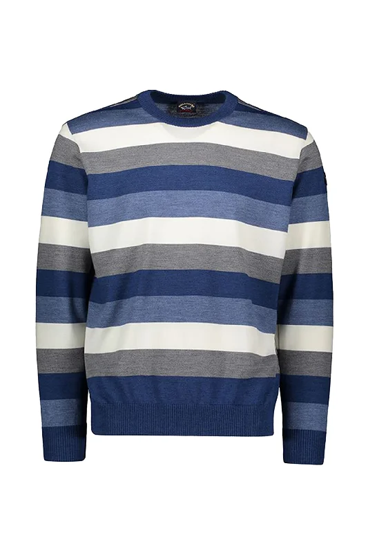 Paul & Shark Wool Crew Sweater Multi Stripe