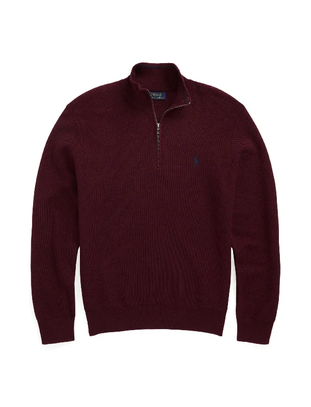 Polo Ralph Lauren 1/4 Zip Sweater Aged Wine