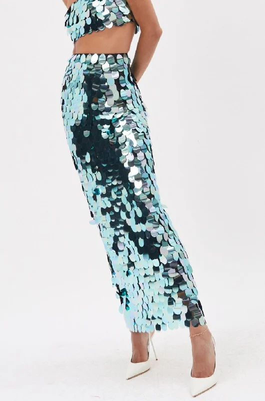 Dion Turquoise Coast Maxi Skirt