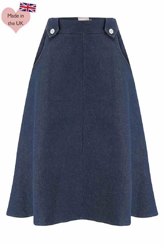 Monroe Skirt in Denim