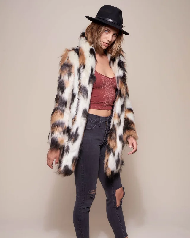 Women's Faux Fur Coat | Manx Cat