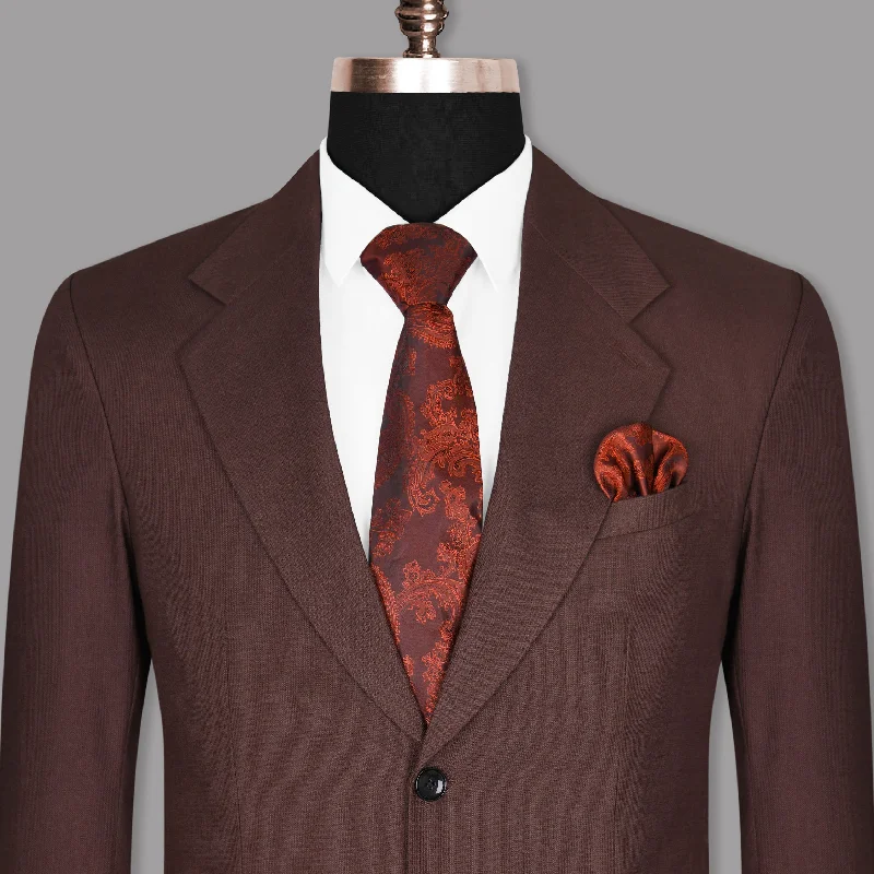 Espresso Brown Premium Cotton Blazer