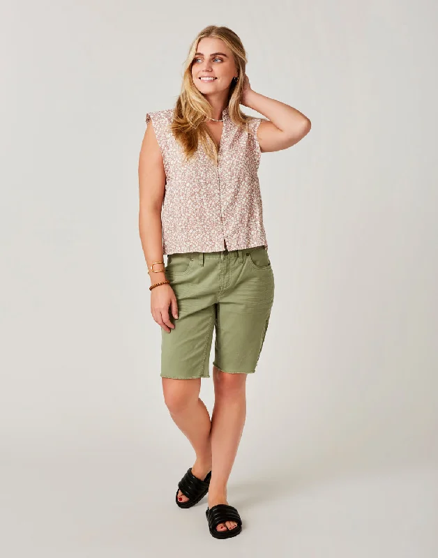 Oahu 10" Twill Short: Olive