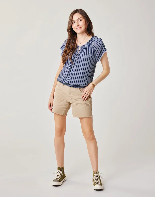 Oahu 6" Twill Short: Light Khaki