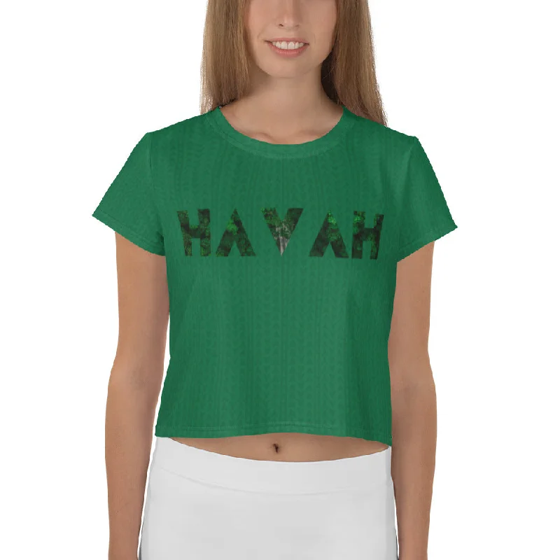 Amazon Green Crop Tee