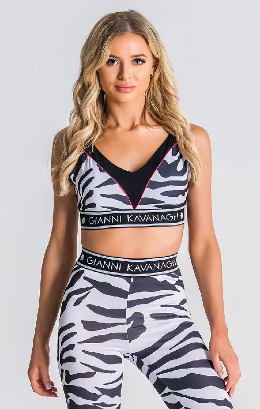 Zebra Skin Bra