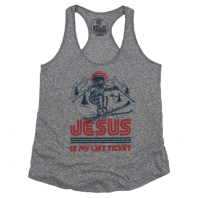 Women's Jesus Is My Lift Ticket Tank Top